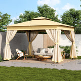 10'x12' All-Season Double-Roof Hardtop Gazebo