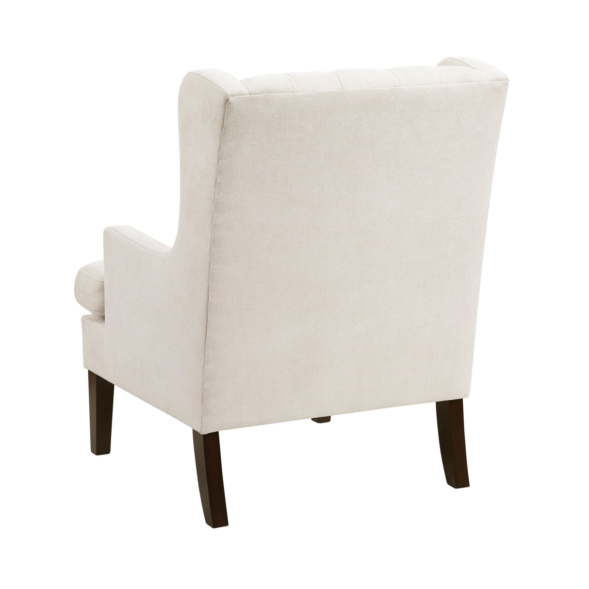 Button-Tufted Upholstered High Back Accent Chair