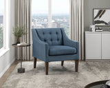 Contemporary Button Tufted Accent Chair