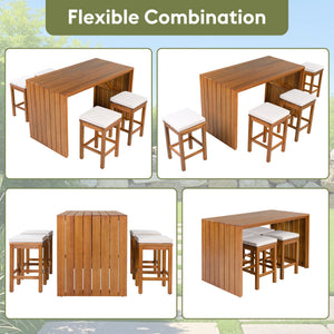 5 Piece Outdoor Bar Set
