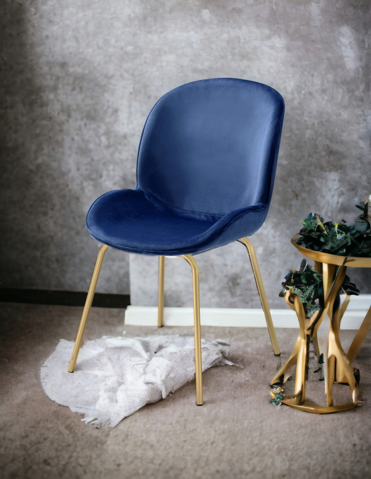 Chuchip Velvet Side Chair