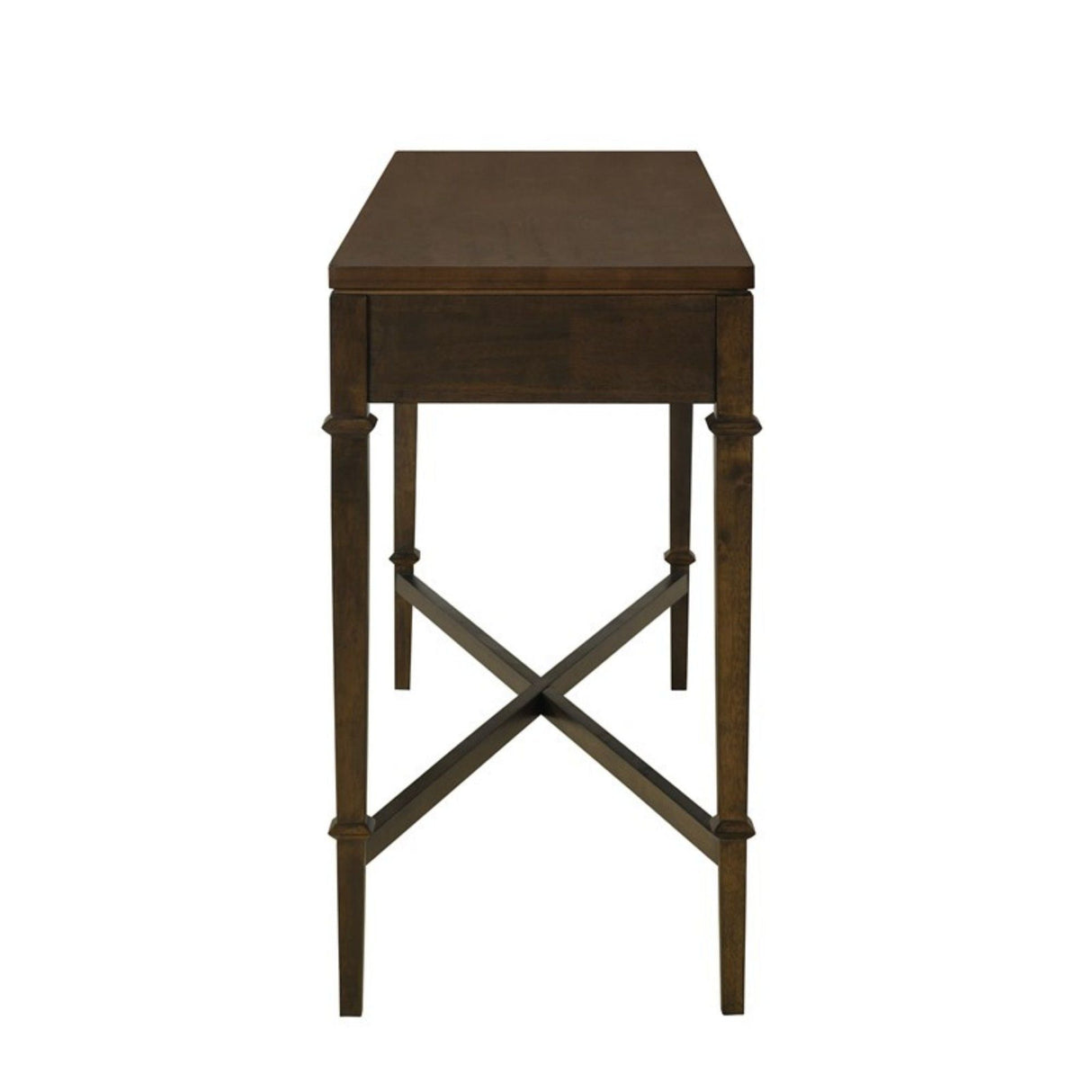 Fluted - 2 Drawer Storage Console Table - Brown
