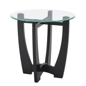 23.5 Inch Round Glass Coffee Table
