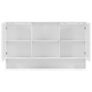 Double Sink Bathroom Vanity Set with Wall Mount Mirror Cabinet