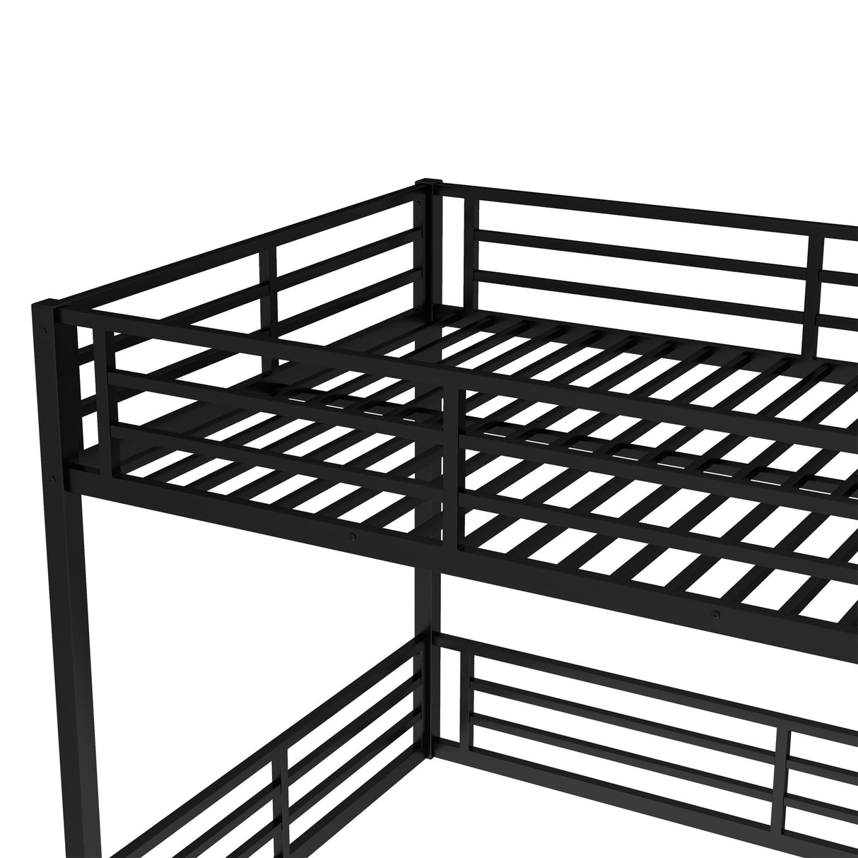 Metal Queen Over Queen Bunk Bed for Teens and Adults