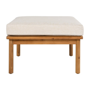 Outdoor 4-piece Acacia Wood and Rope Patio Sofa Set