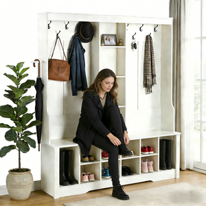 Itaar Hall Tree with Bench and Shoe Storage