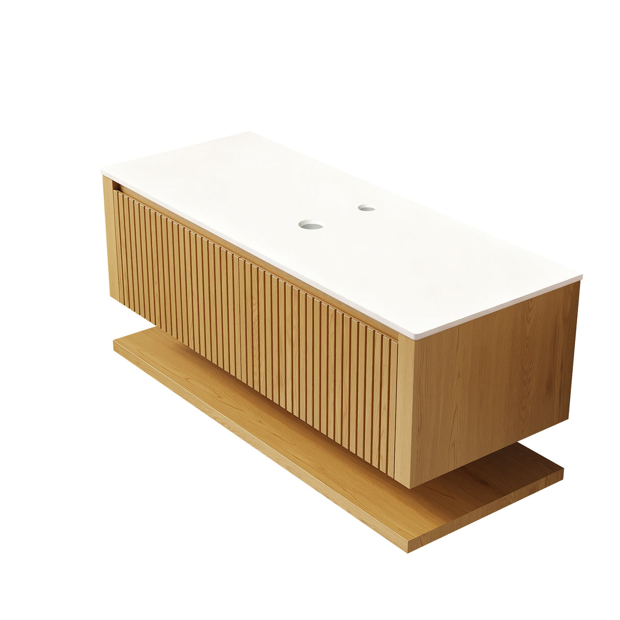 Hizon 48" Wall-Mounted Corolla Bathroom Vanity