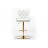 Adjustable Swivel Bar Stool With Nailhead Trim (Set of 2)