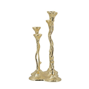 5-Light Cast Aluminum Taper Candle Holder