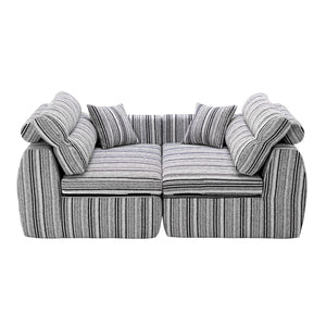 3 Seater, Couch With Throw Pillows For Living Room