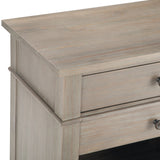 Carlton Bedside Table - Distressed Grey