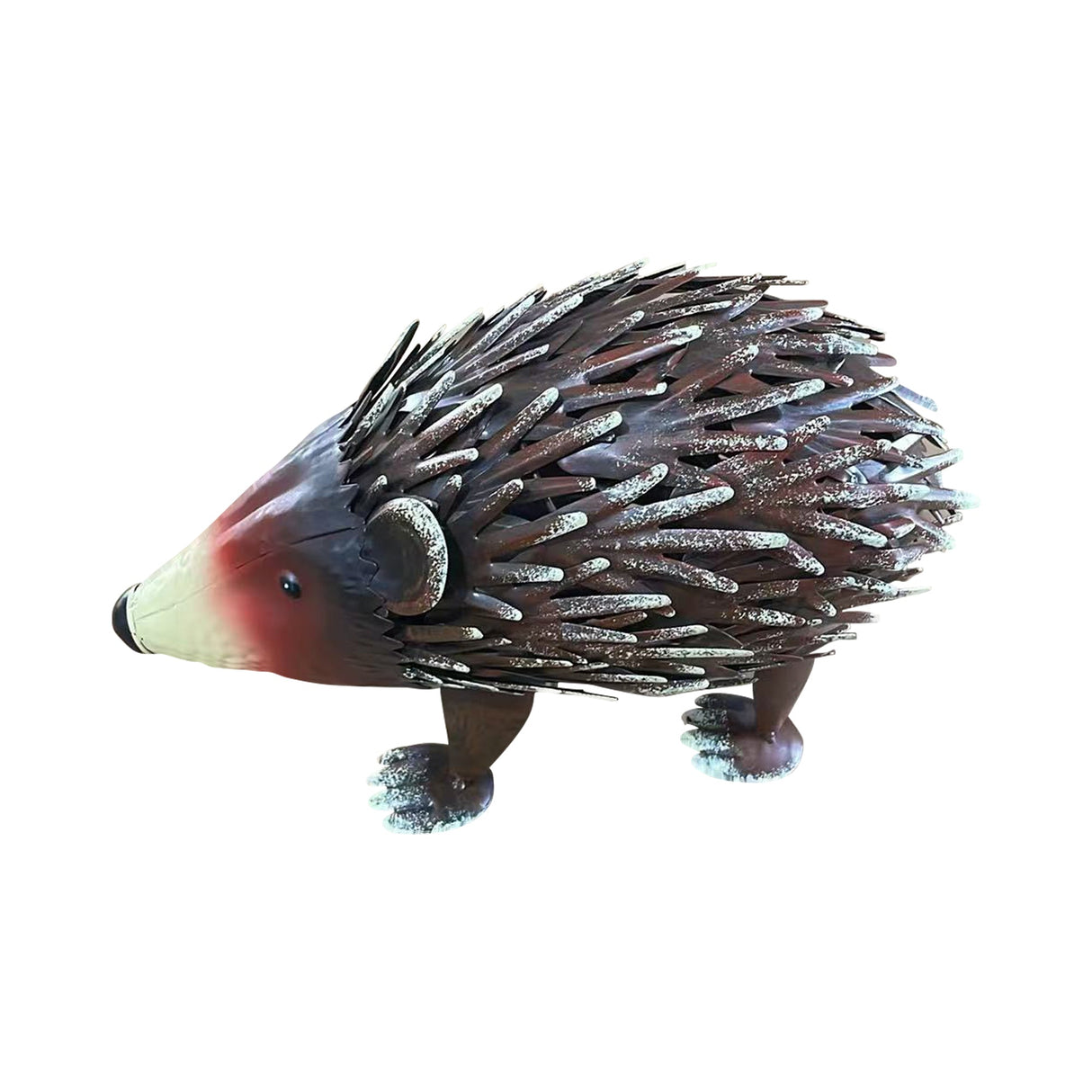 Handmade Wrought Iron Hedgehog Garden Statue