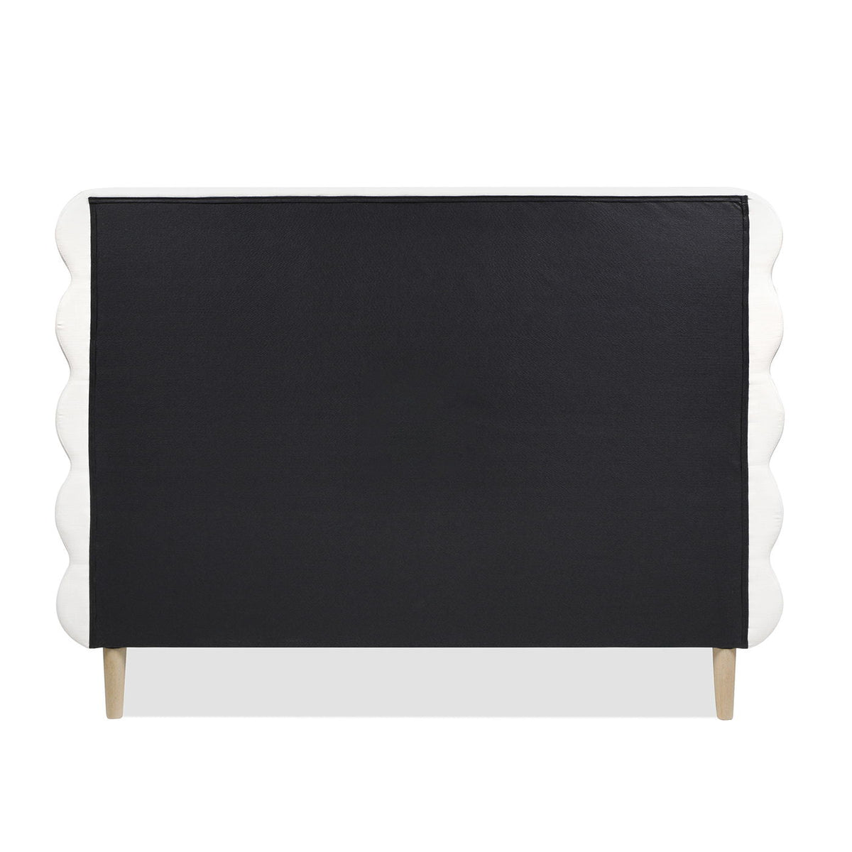 Stockholm - Modern Wavy Headboard Platform Bed