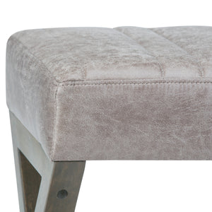 Salinger - Large Ottoman Bench - Distressed Grey Taupe