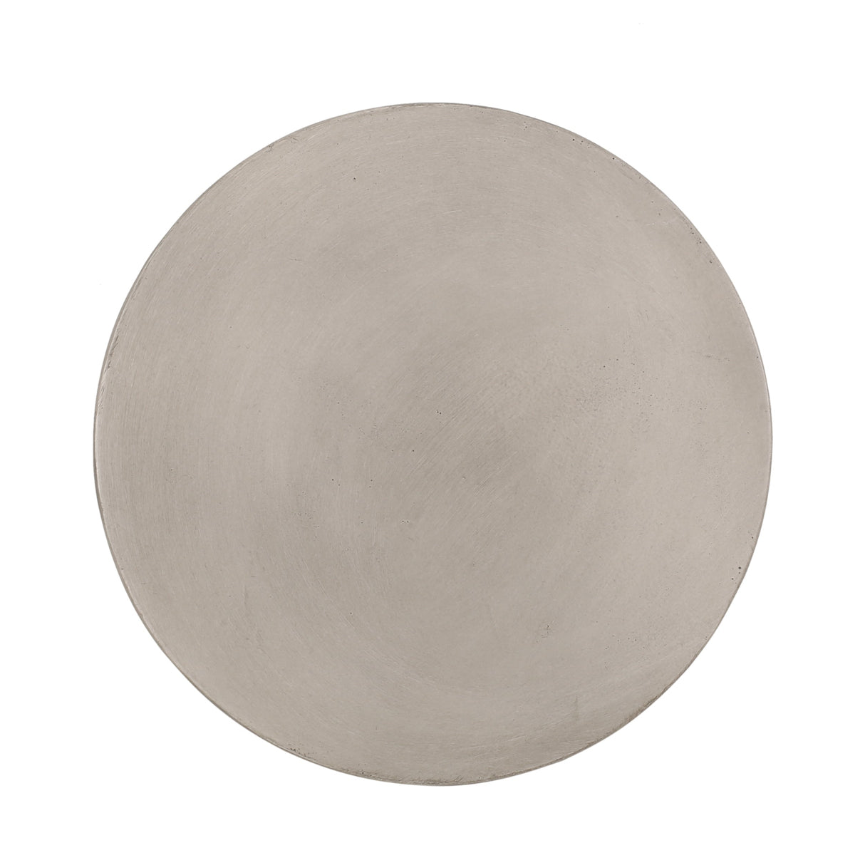 Outdoor Lightweight Concrete Side Table, Light Gray