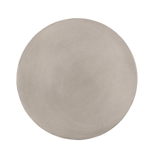 Outdoor Lightweight Concrete Side Table, Light Gray