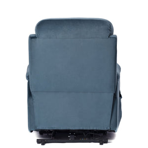 Power Lift Chair Recliner With Remote Control, Electric Reclining Sofa, Fabric Power Recliner For Living Room - Navy Blue