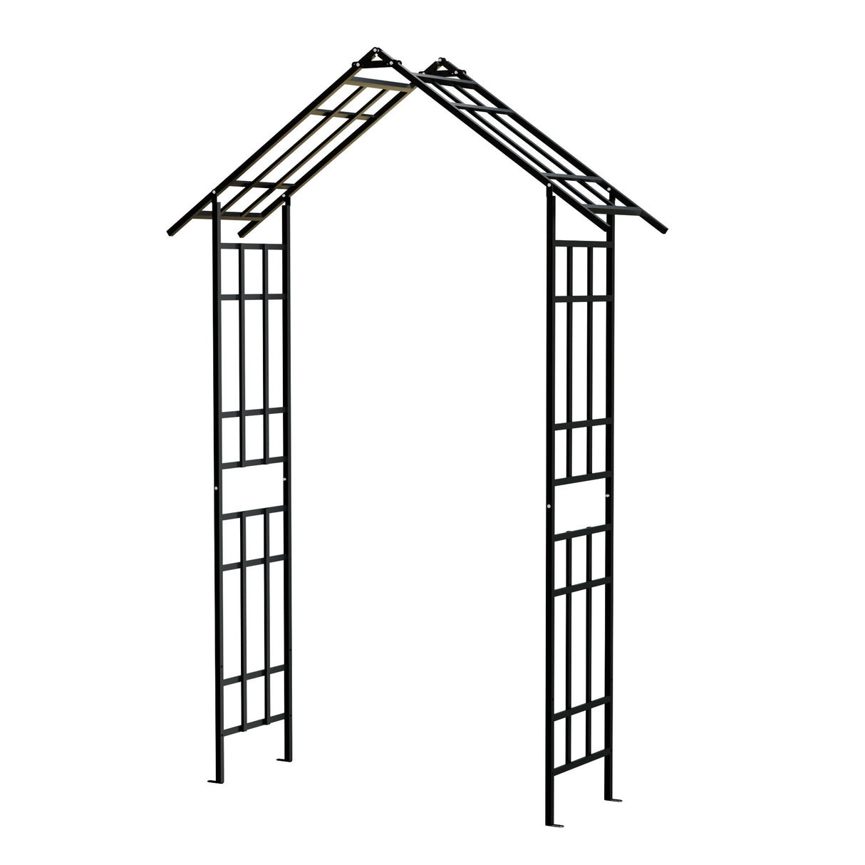 Metal Garden Arch with Adjustable Width