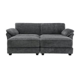 The Adelle Adaptable Gray Chenille Modular Sofa Bed