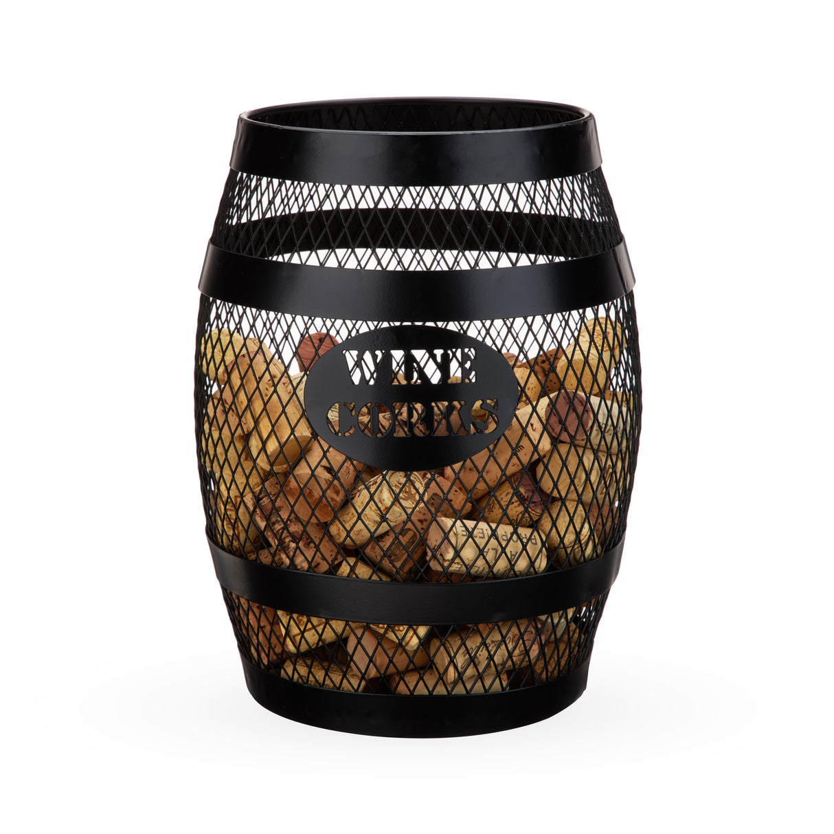 Black barrel cork holder by twine