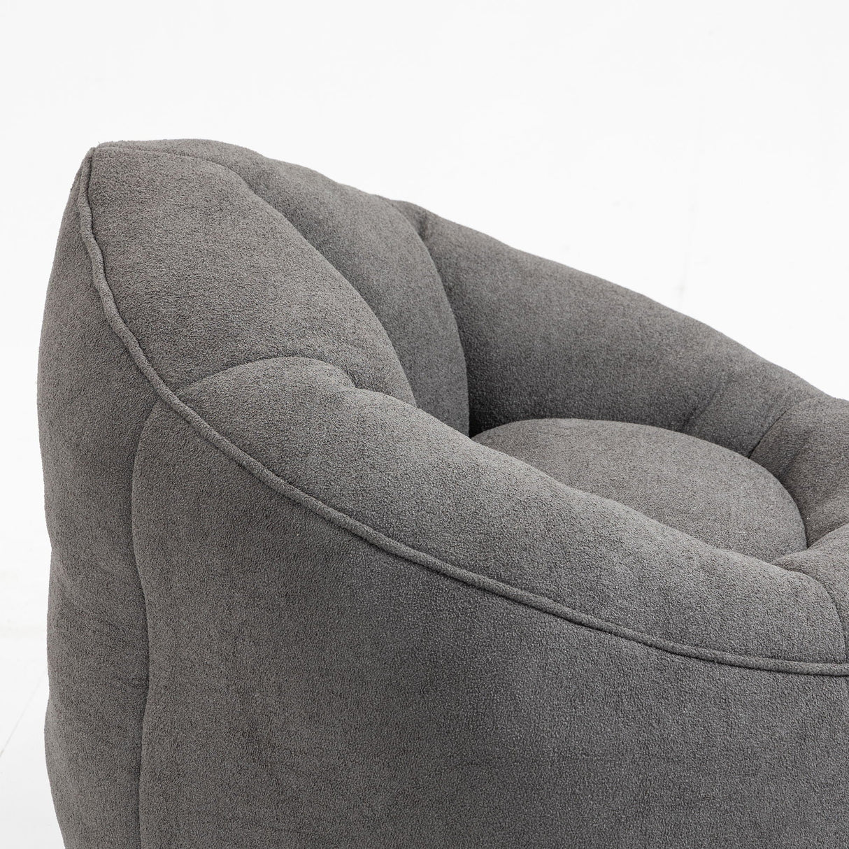 Bedding Bean Bag Sofa Chair High Pressure Foam With Footrest