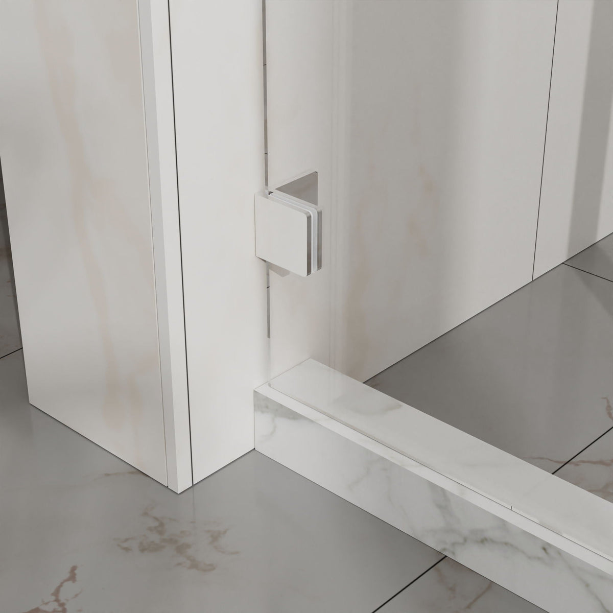 Frameless Tub Sliding Shower Door With Easy Clean Coating