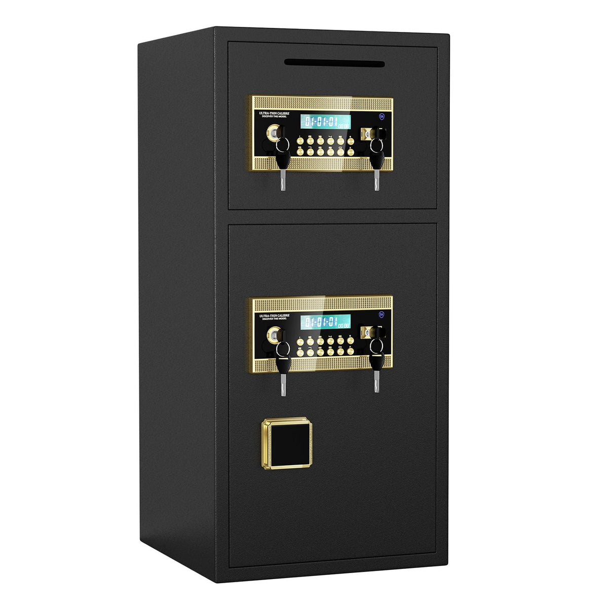 Large Double Door Coin Operated Safe, Digital Security Safe With Fireproof And Waterproof Bag