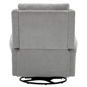 Manual Recliner Massage Chair With Swivel Rocker, 8 Massage Modes, Side Storage Pocket