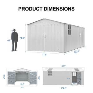 Outdoor Storage Shed 20x10 FT