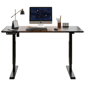 55"×24" Black & Rustic Electric Standing Desk