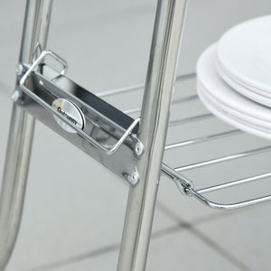 Outsunny Charcoal Grill Stainless Steel Portable Folding BBQ