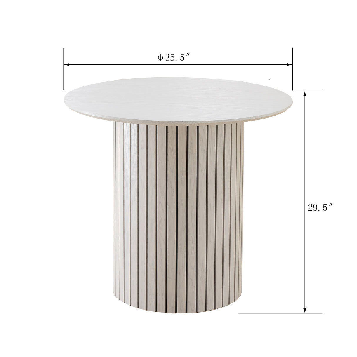 Modern 4-Person Dining Set with Bamboo & MDF Table and Fabric Chairs