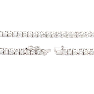 6.85ct Moissanite Tennis Necklace Sterling Silver