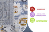 NAAR PAYAS Collection Medallion Non-Shedding  and Stain Resistant Area Rug