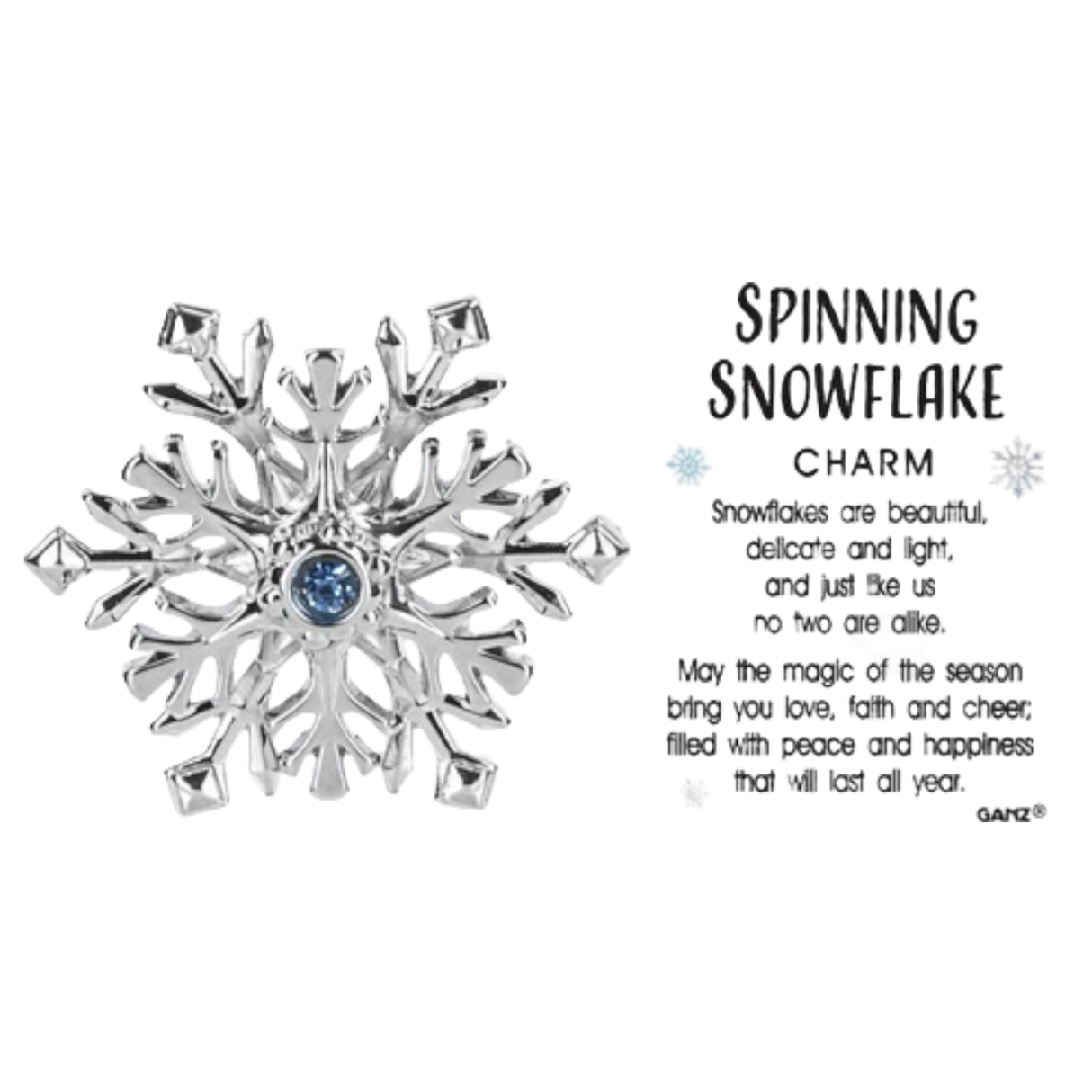 Spinning Snowflake - Pocket Charm
