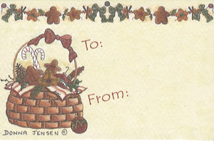 Gift Tags - Basket of Christmas Cheer
