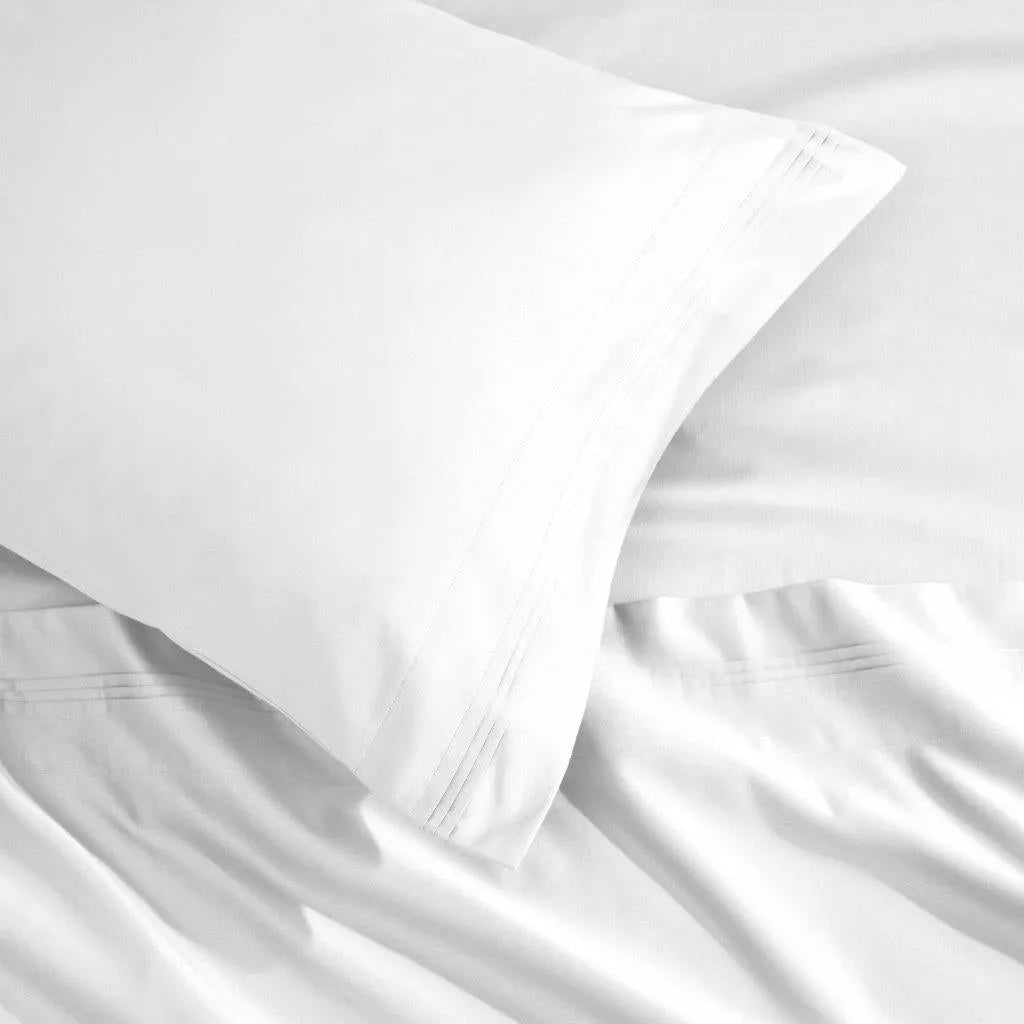Egyptian Cotton Sateen Sheet Set 1500 Thread Count White - Egyptian Cotton Sheet Set by Superior Brand