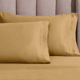 Egyptian Cotton Sateen Sheet Set 1500 Thread Count Gold - Egyptian Cotton Sheet Set by Superior Brand