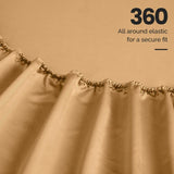 Egyptian Cotton Sateen Sheet Set 1500 Thread Count Gold - Egyptian Cotton Sheet Set by Superior Brand