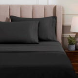 Egyptian Cotton Sateen Sheet Set 1500 Thread Count Black - Egyptian Cotton Sheet Set by Superior Brand