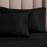 Egyptian Cotton Sateen Sheet Set 1500 Thread Count Black - Egyptian Cotton Sheet Set by Superior Brand
