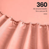 Egyptian Cotton Sateen Sheet Set 1500 Thread Count Dusted Rose - Egyptian Cotton Sheet Set by Superior Brand