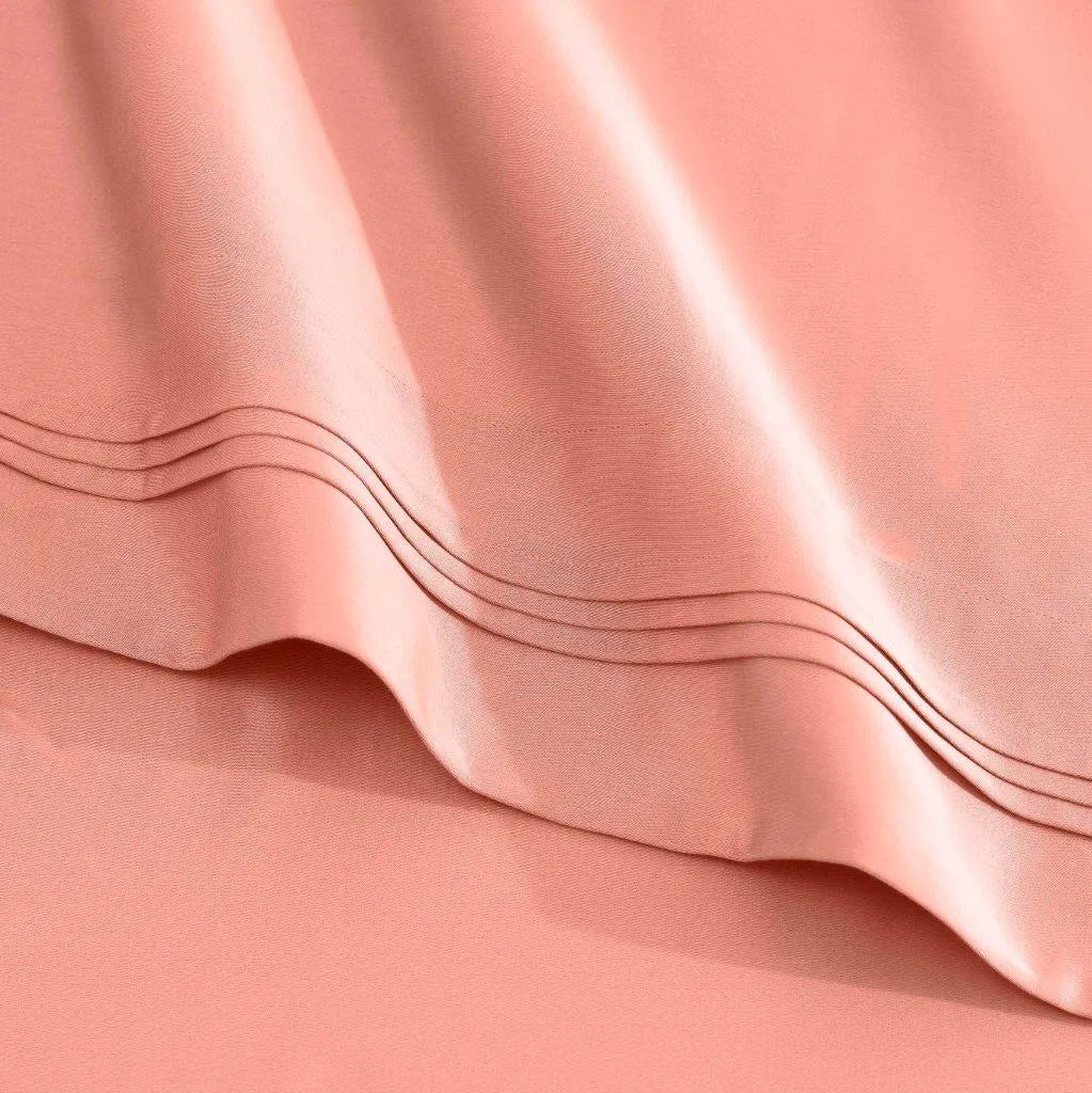 Egyptian Cotton Sateen Sheet Set 1500 Thread Count Dusted Rose - Egyptian Cotton Sheet Set by Superior Brand
