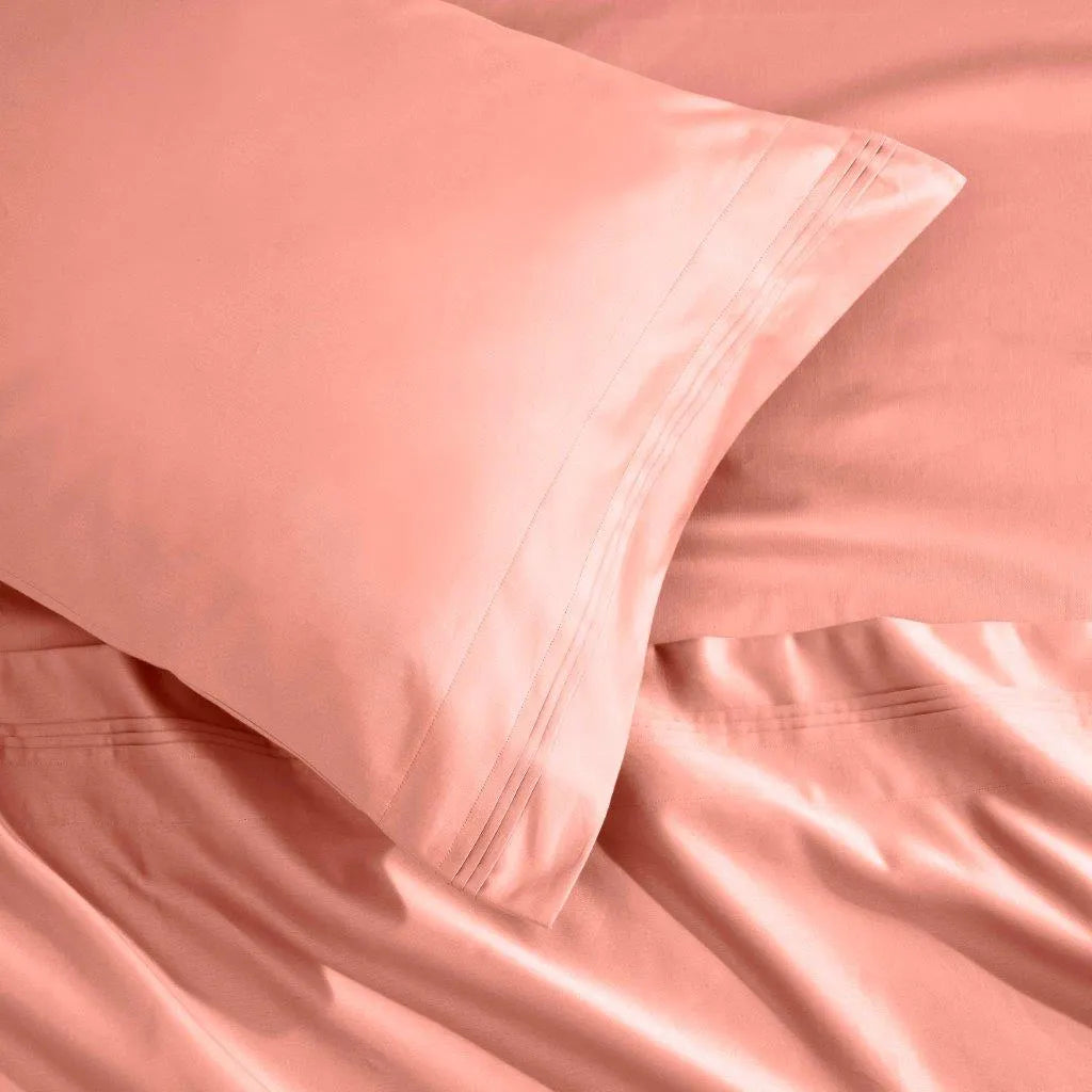 Egyptian Cotton Sateen Sheet Set 1500 Thread Count Dusted Rose - Egyptian Cotton Sheet Set by Superior Brand