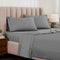 Egyptian Cotton Sateen Sheet Set 1500 Thread Count Grey - Egyptian Cotton Sheet Set by Superior Brand