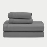 Egyptian Cotton Sateen Sheet Set 1500 Thread Count Grey - Egyptian Cotton Sheet Set by Superior Brand