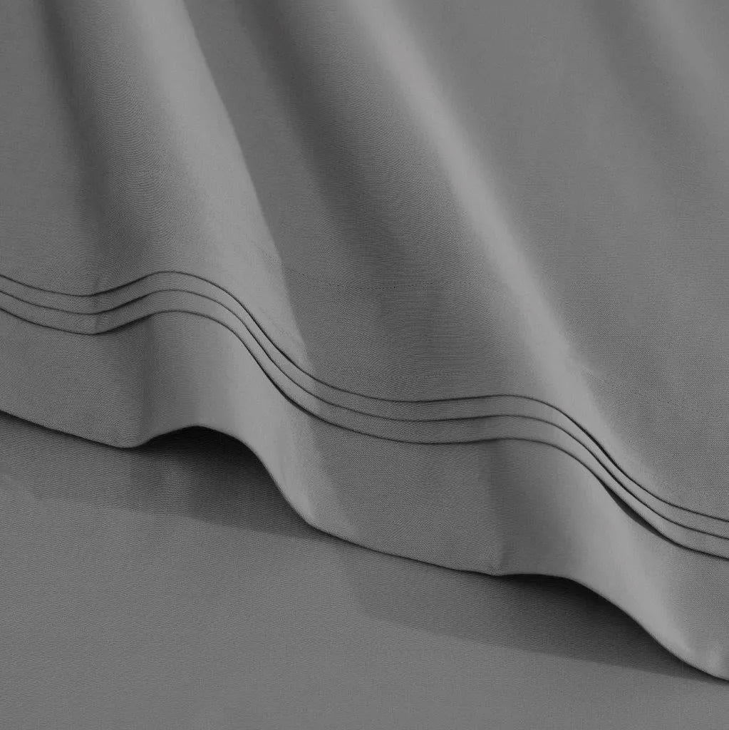 Egyptian Cotton Sateen Sheet Set 1500 Thread Count Grey - Egyptian Cotton Sheet Set by Superior Brand