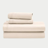 Egyptian Cotton Sateen Sheet Set 1500 Thread Count Ivory - Egyptian Cotton Sheet Set by Superior Brand