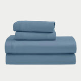 Egyptian Cotton Sateen Sheet Set 1500 Thread Count Medium Blue - Egyptian Cotton Sheet Set by Superior Brand